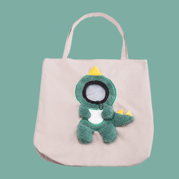 Husdjur hund väska, husdjur tote väska, kan exponeras Little Dinosaur Little Dinosaur Extra Large
