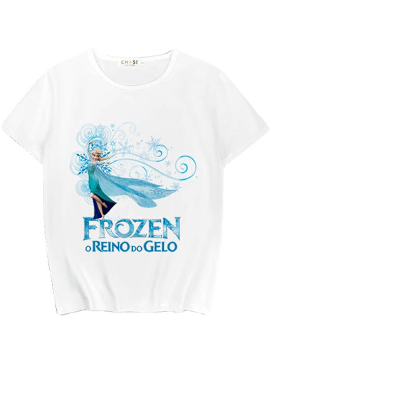 Frozen Elsa Print Kortärmad Style A M