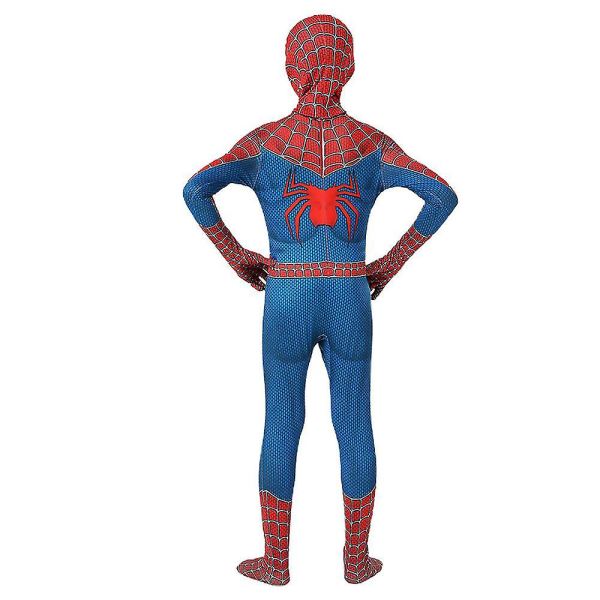 Barn Pojkar Spiderman Cosplay Kläder Halloween Kostym Full Cover Outfit Set Tmall 160