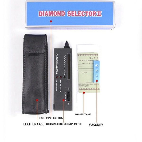 Portable Diamond Selector Ii Smycken Gemstone Tester Tool null none