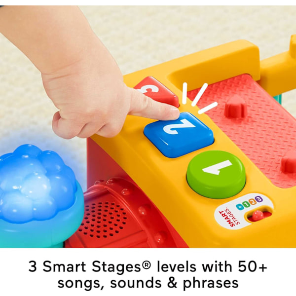 Fisher-Price Little People Resa Tillsammans Vännerskepp, 2-i-1 lekset med svarta och spansktalande figurer för småbarn och förskolebarn Big Animal Train
