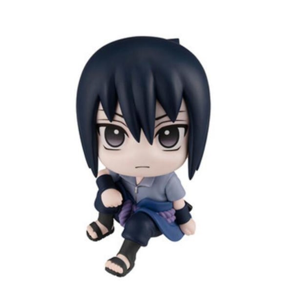 9,5 cm Anime Naruto Figur Uzumaki Naruto Kakashi Uchiha Sasuke Itachi Kawaii Q Version Figurell leksak Bildekoration Pvc Modell Gift C Uchiha Sasuke