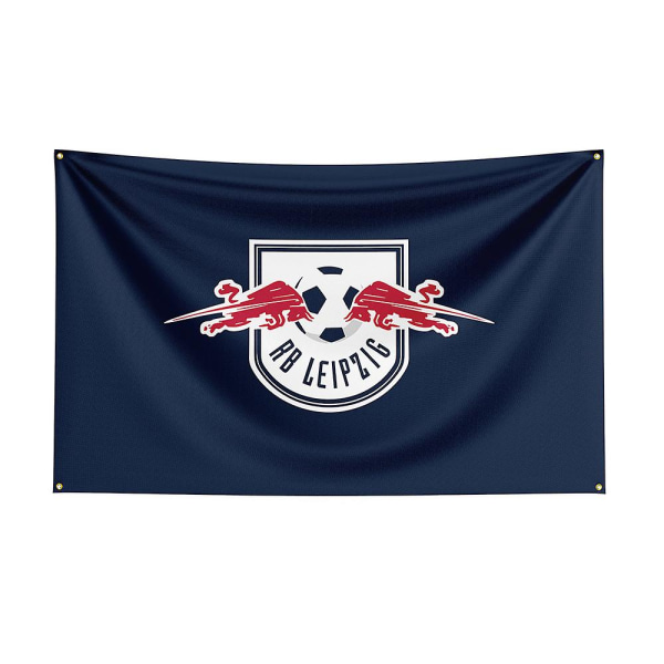 3x5 Rb Leipzig flagga polyester printed Racing Sport Banner för inredning 120 x 180cm B