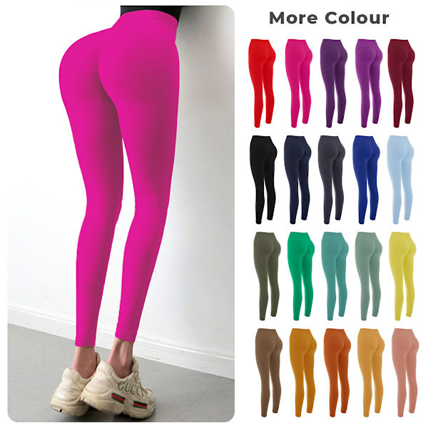 Yoga Tights Hip Lift Hög midja Yoga F10 bright red S