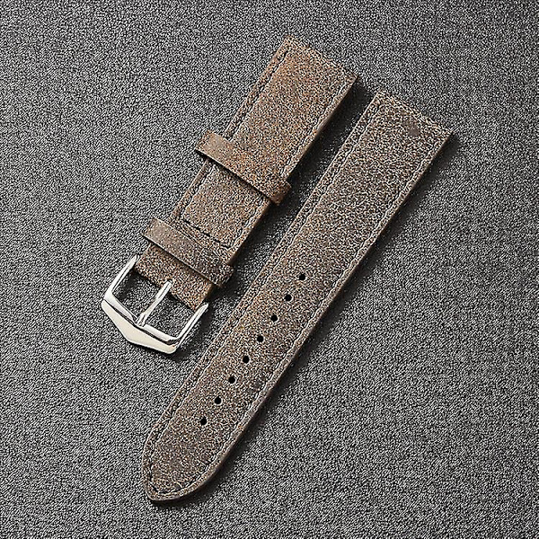 20 mm liten trasig nötskinnsrem som passar för Huawei Watch Deep Coffee