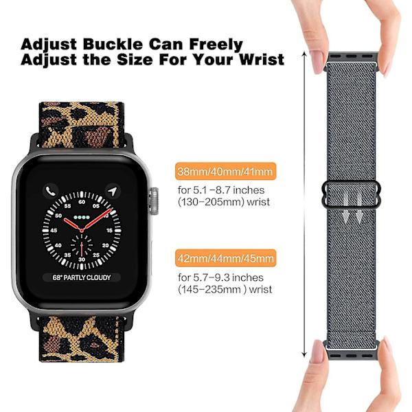 5-pack] Stretchigt watch kompatibelt med Apple Watch 38 mm 40 mm
