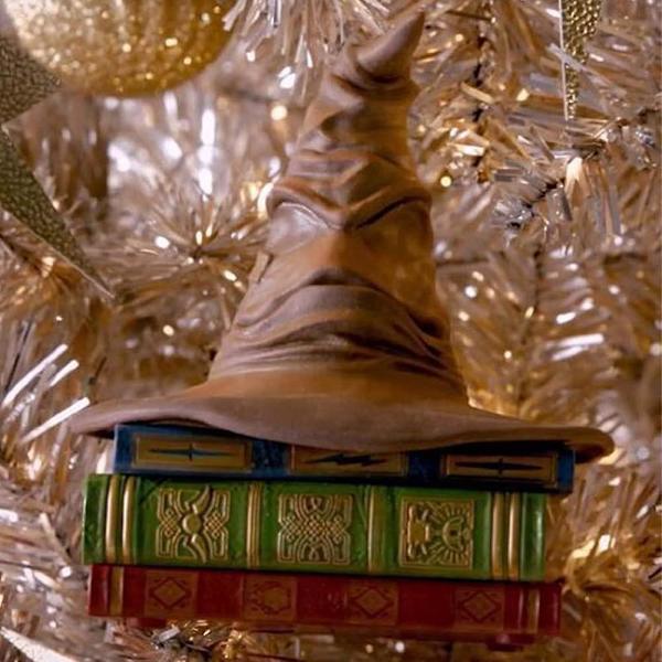 Harry Potter sortering hatt prydnad julgran hänge Hallmark minnessak dekoration Without sound