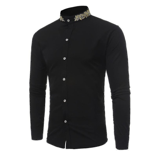 Höstvinter långärmad skjorta Black 2XL