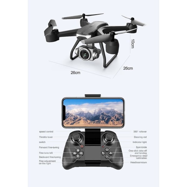 2021 Ny V14 Drone Med Vidvinkel Hd 6k 1080p Wifi Fpv Drone Dual Camera 1080p Wifi Fpv Rc three Battery