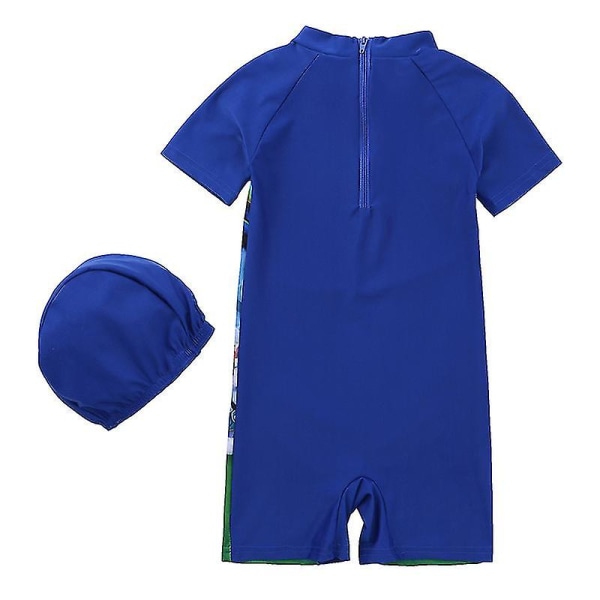 Barn Pojkar Flickor Paw Baddräkt One Piece Sunsafe Swimwear Simdräkt Color1 XL