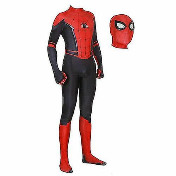 Spider Man Into The Superhero Costume Barn Miles Morales Cosplay Vuxen Red 120cm