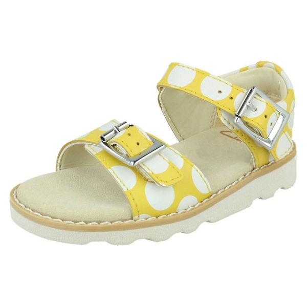 Flickor Clarks Casual Sommarsandaler Crown Bloom T F UK 9 Infant