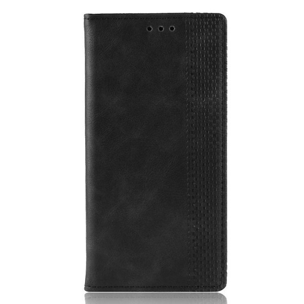 Phone case för Galaxy S22 Plus Phone case i läder Stötsäker telefonhållare Kortplats Multifunktionell Black