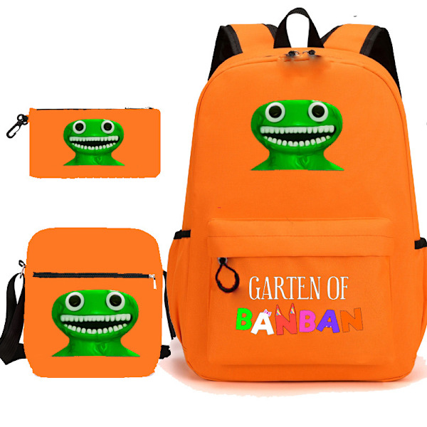 Garten of Banban student ryggsäck Orange 4 Three Piece Set
