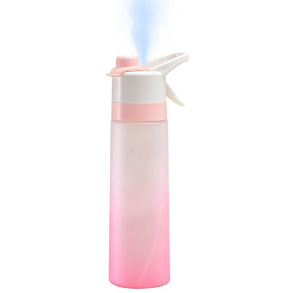 700 ml immig vattenflaska Kreativ spray sportflaska Bärbar vattenkokare Vattenkopp för camping Cykelutrustning Pink