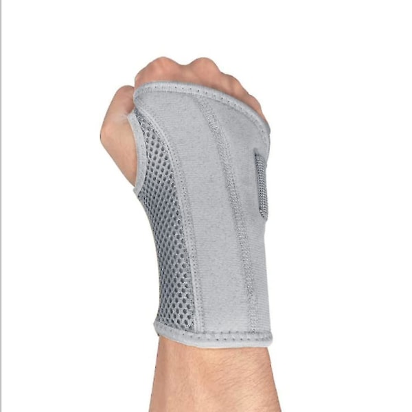 Handledsstöd för karpaltunnel för tendinit Artrit, andningsbar handledsskena Nattstöd Justerbara remmar Beige L-Lefthands