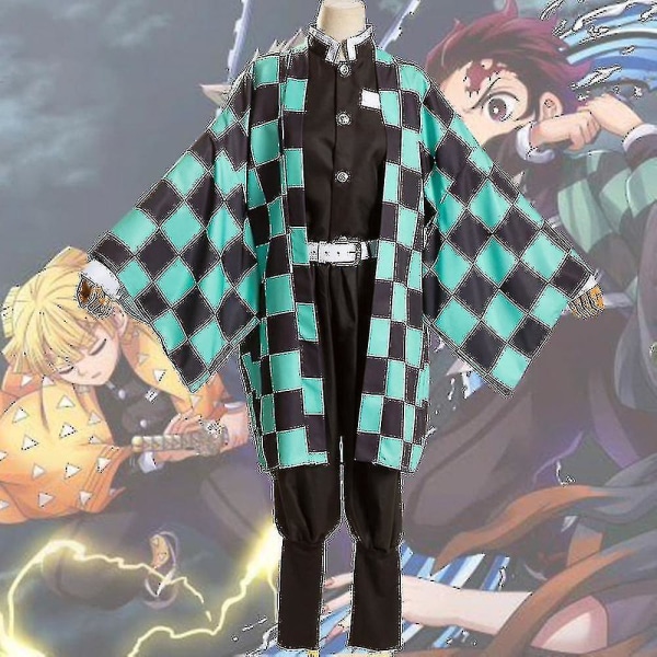 Kids Demon Slayer Animation Kostym Tanjirou Nezuko Outfit Set -autoeuro Kamado Tanjirou 4-5 Years