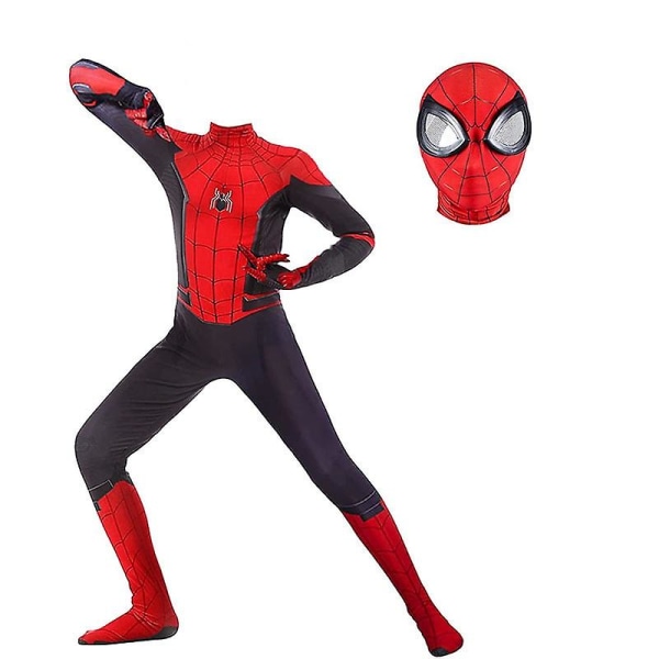 Stock Myers Spiderman Tights Vuxen Man Cosplay Superhjälte Halloween kostym costume mask C 140cm