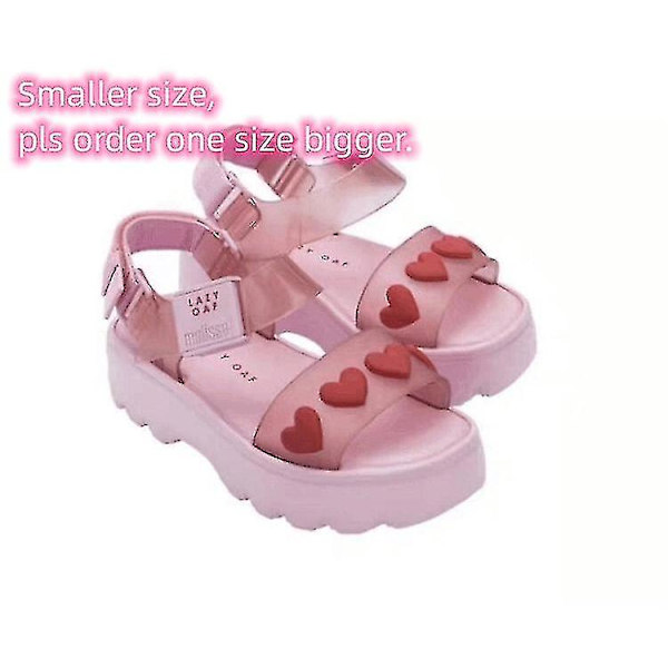 Nya Melissa Dam Sandaler Sommar 2023 Vuxna Flickor Kärlek Jelly Skor Matsutake Sula Roman Skor Semester Strandskor Kvinnliga WHBYV pink EUR 39