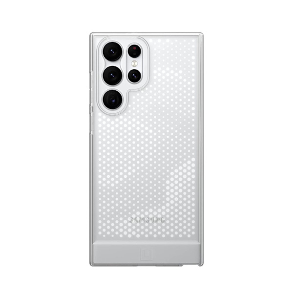 [U] av UAG Designad för Samsung Galaxy S22 Ultra Case Clear Ice Lucent Slim Fit Lätt Snygg Transparent Slagtålig skyddande ice galaxys22ultra[6.8-inch]