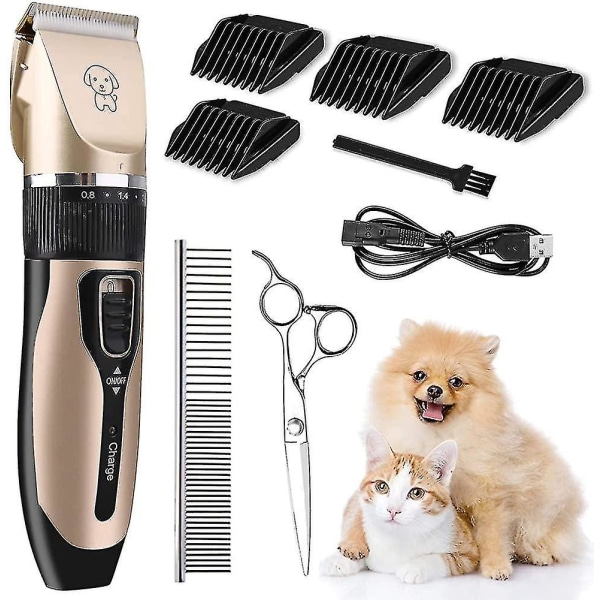 Dog Clippers, Professionell sladdlös Electric Quiet 360 Uppladdningsbar Dog Clipper, Dog Clip null none