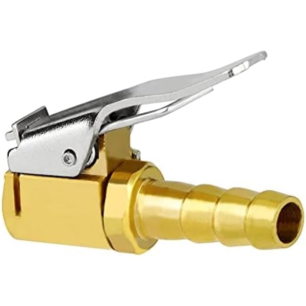 Joywayus däckpumpventil 1/4&#34; Open Flow Air Chuck med låskoppling och klämma i rostfritt stål 1\/4 2PCS