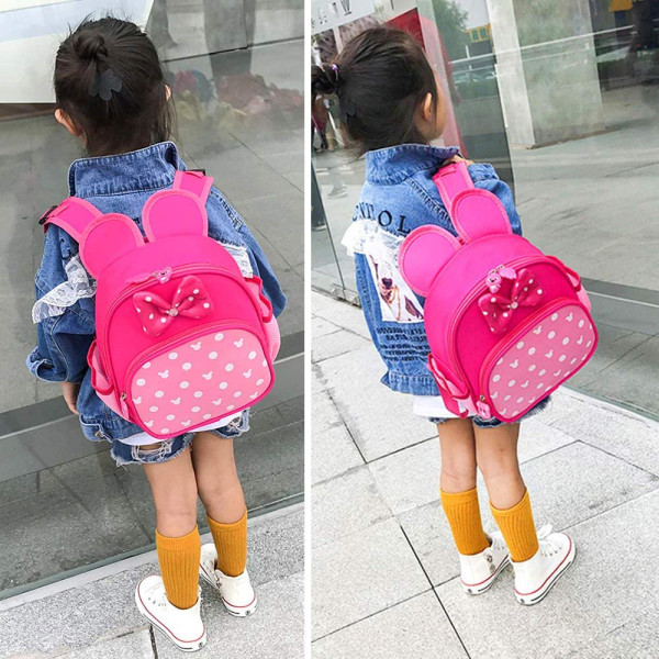 Små söta rosa ryggsäckar för små flickor Tecknad musöron Dagsäck Barn  Reseryggsäck Bowknot Toddler Baby Förskoleryggsäck 5976 | Fyndiq
