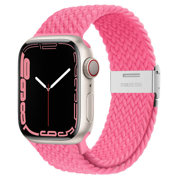 Lämplig för Apple Watch Band 7-6se  38/40/41mm-46# Orange-rosa