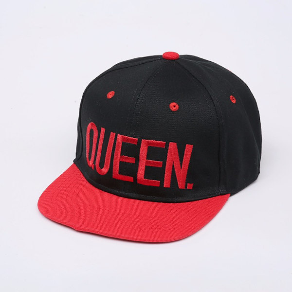 Broderade bokstäver Hip Hop Hat Utomhussport Solhatt black red 1