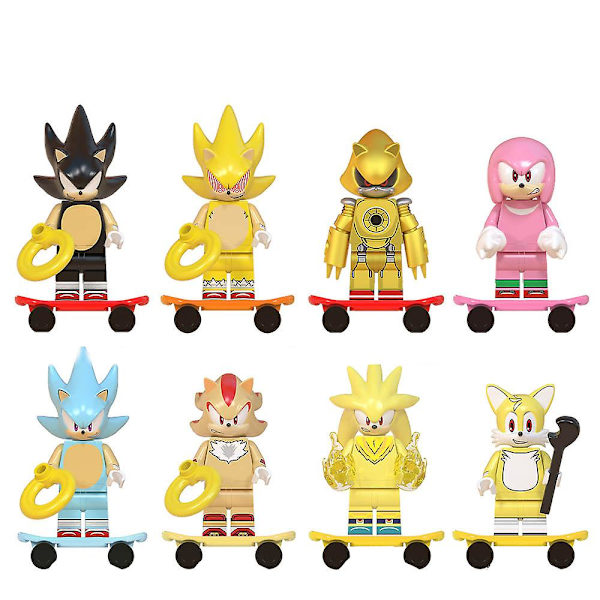Building Block Toys Anime Series Sonic Super Nakru Stars
