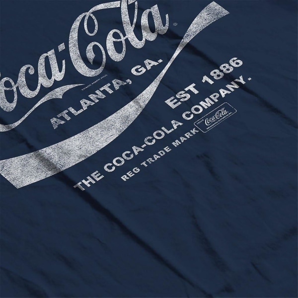 Coca Cola Drink 1886 T-shirt för män Navy Blue L