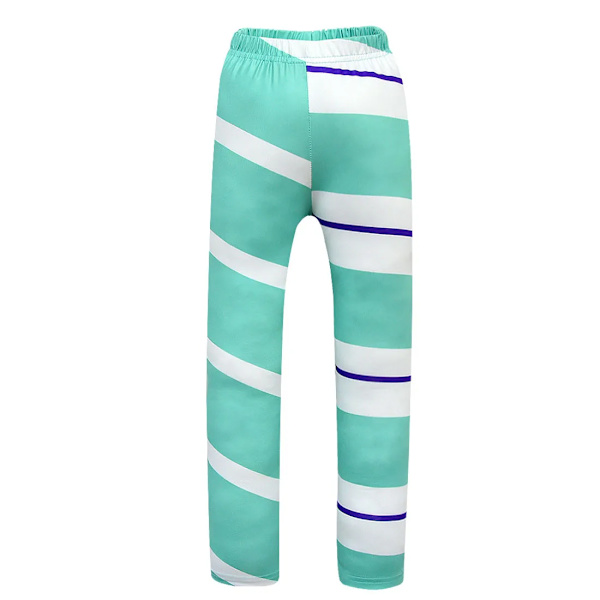 Flickor Wreck-It Ralph 2 Kläder Vanellope Von Schweetz Vocaloid Cosplay Halloween Kostym Barn Klänning Byxor Set Kläder för Flicka 10T pants