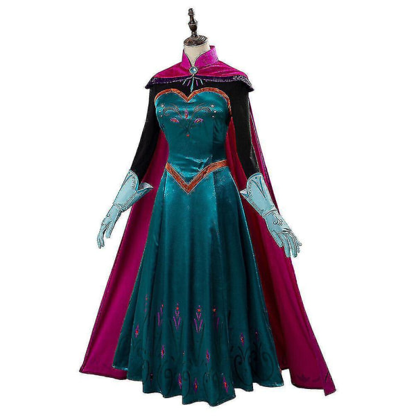 Frozen Elsa Queen Cosplay Kostym Carnival Uniform Halloween Outfit Klänning S none