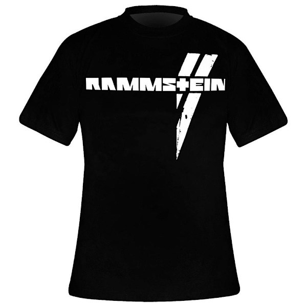 Rammstein weiße balken t-shirt Black Xl