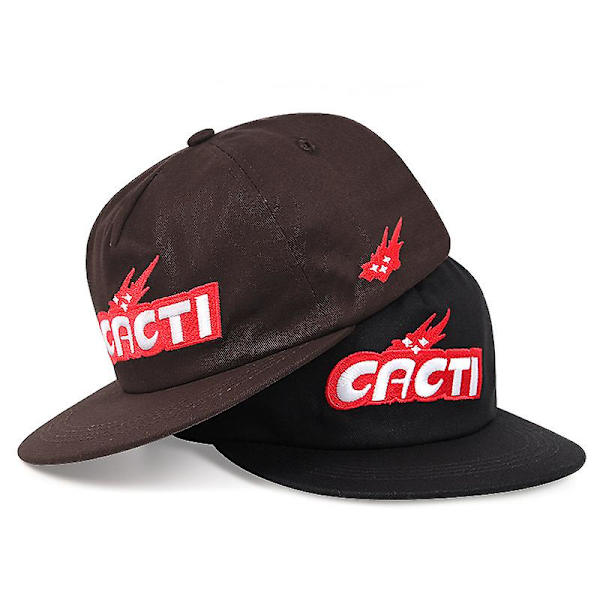 Travis Scott basebollkeps Bomull mjuk topp kaktus broderad hatt brown