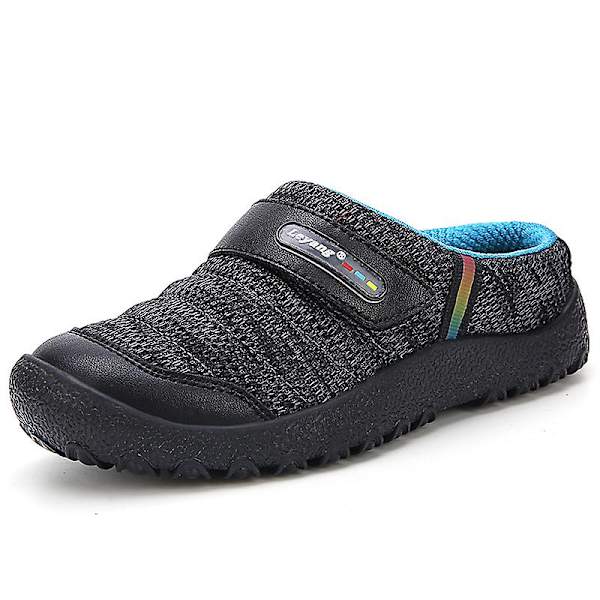 Flickor Closed Toe Tofflor Casual Daily Flats Backless slides Black EU 31