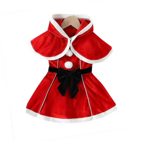 Barn Flickor Jultomten Klänning Kostym Cosplay Party Xmas Fancy Dress Up 2-3Years