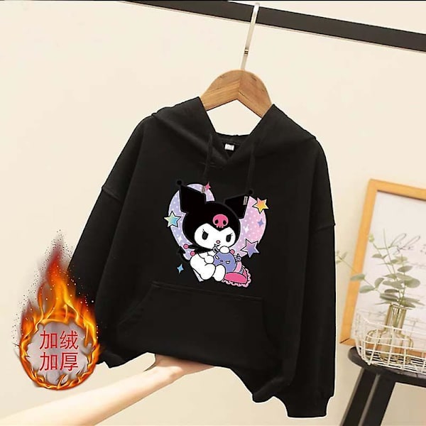 Sanrioed Plysch Anime Cinnamoroll Melodi Tecknad Barntröja Kawaii Baby Boy Girl Sweatshirt Pullover Rock Barn Kläder Present 110 BN-7VFGH