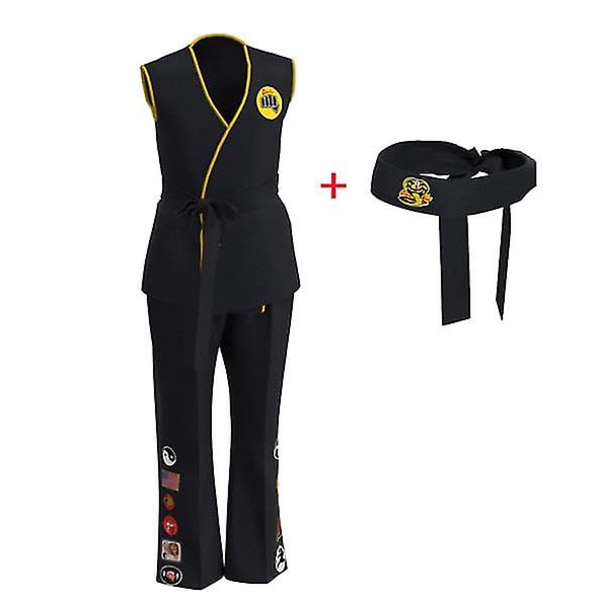 Anime Game Kof Cosplay Costume Cobra Kai Val Armorr Karate Uniform 170 cm