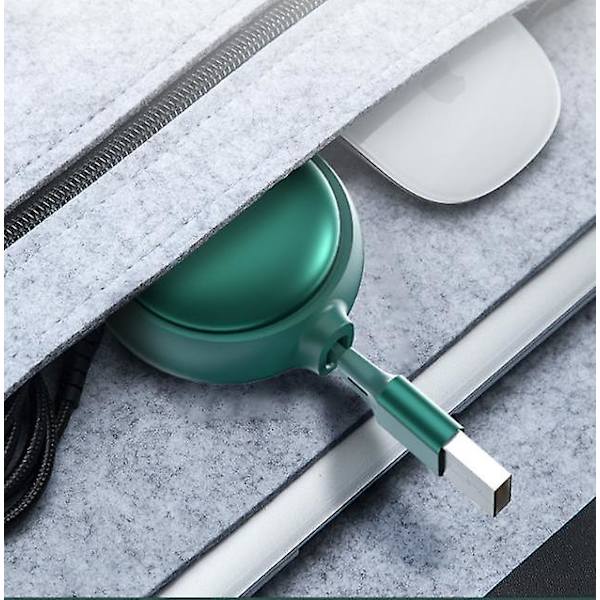 Flerladdningskabel, 3-i-1 laddningskabel, indragbar USB kabel, snabbladdningskabel, en-till-tre datakabel Blue