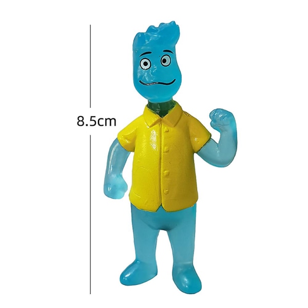 6st/ set Elemental Figur Set Leksaker Samling Leksaker Barn Vuxna Presenter Födelsedagsfest Tårta Toppers Heminredning Inredningspaket null none