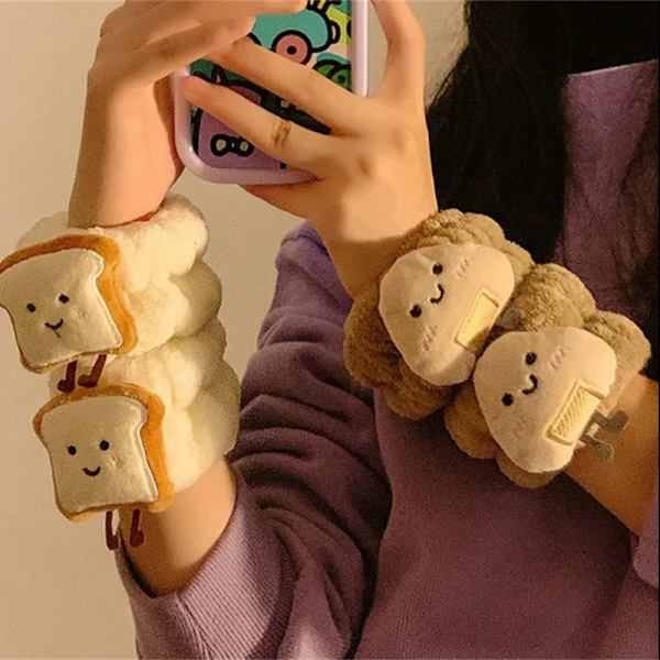 Tvätta ansiktet förhindra fukt ärmar 1 onigiri ansikte armband