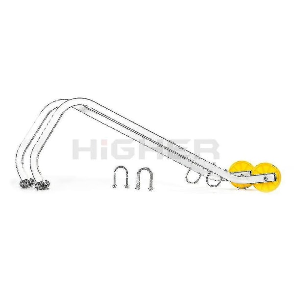 Nockkrok - Takkrok - Stege - Universal - 44x90 Cm - Aluminium null none