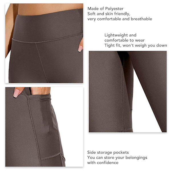 Dykshorts för kvinnor, minskad skavning, lätta, mjuka, hudvänliga våtdräktshorts för surfing Brown M