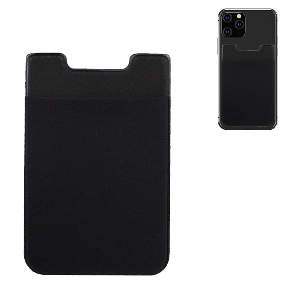 Smart plånbok (klibbig kreditkortshållare)/smarttelefonkorthållare/mobilplånbok/miniplånbok/ case för Iphones och Android-smartphones. Black