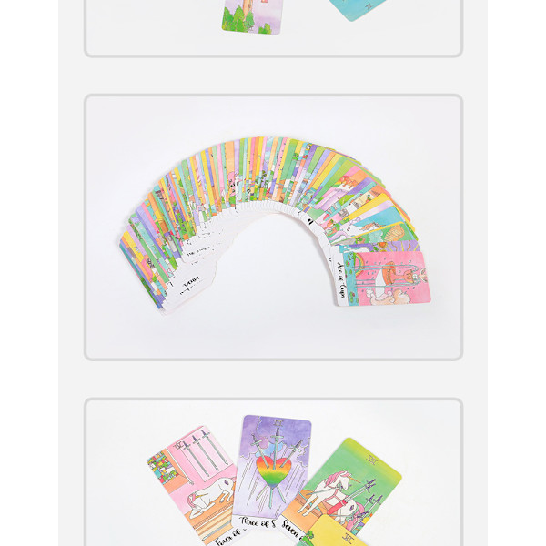 Crystal Unicorn Oracle Tarot Card