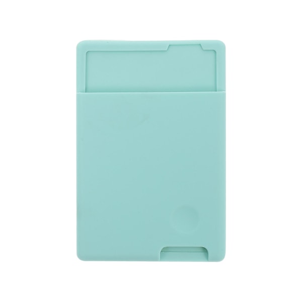 Klistermärke Plånbok Mobiltelefonpåse Stick Plånboksfodral Kreditkortspåsar Stick Mobiltelefonplånbok Light Green 9.5X6.5CM
