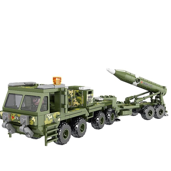 Barns sammansatta militära missilbilar byggstenar leksak
