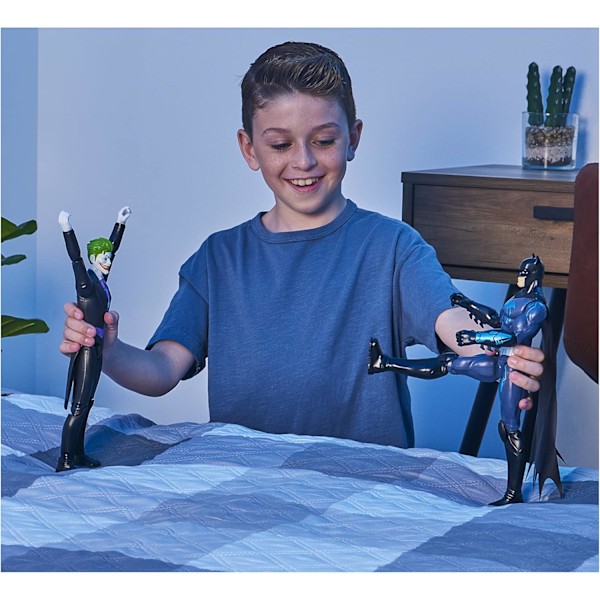 DC Comics Batman 12-tums Nightwing Actionfigur, Leksaker för pojkar från 3 år Batman Blue Circus
