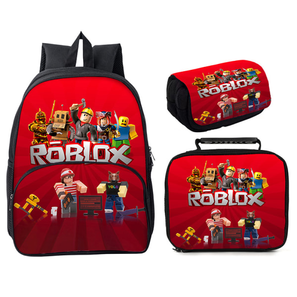 Roblox 3-delad Roblox 16" rund väska Style 6